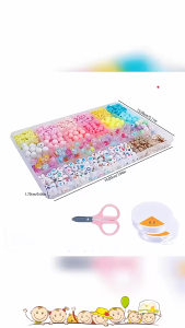 DIY beaded toy bracelet necklace set Candy Colored beaded jewelry beads Handmade beaded loose beads diy accessory bracelet set