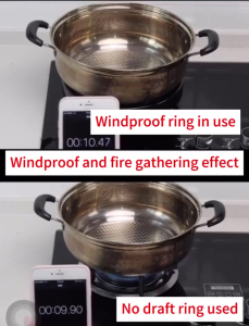 1pc Windproof Gas Stove Cover Non Slip Saving Gas Stove Cover Durable Kitchen Accessories