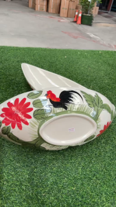 ชามเรือยักษ์ ชามเรือใหญ่ ชามเรือเซรามิค ตราไก่ลำปาง 20 นิ้ว