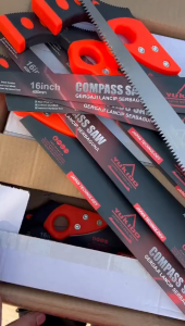 YKD Gergaji Lancip 12 16 inch Kompas Triplek Kayu Gagang PVC BY YUKIDO