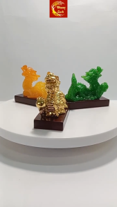 [CAO CẤP] Tượng Rồng Nằm Cầm Ngọc Tượng Rồng Phong Thủy Trang Trí Nhà Cửa Sang Trọng Ấm Cúng Mang Lại May Mắn Tài Lộc Rồng Mạ Vàng  Xanh Ngọc  Vàng Cam