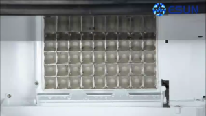 ESUN เครื่องทำน้ำแข็งพาณิชย์ ขนาด 90kg 120kg น้ำแข็งก้อนเหลี่ยม สำหรับร้านอาหาร คาเฟ่ ร้านกาแฟ ฟรีเครื่องดูดฝุ่น