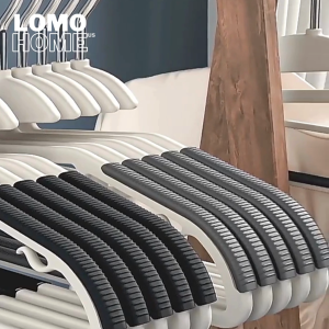 Bộ 10 Móc treo áo LOMO cao cấp thiết kế điểm G thông minh xoay 360 chống trượt chắc chắn