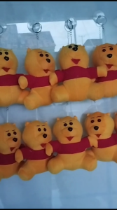 Tempelan kaca mobil 12pcs boneka karekter wine the pooh