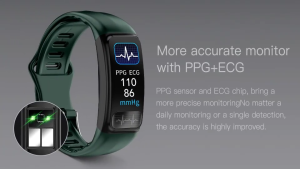 สมาร์ทวอทช์ แท้ P12 ECG+PPG Sport Smart Bracelet Blood Oxygen HR Smart Band Sleep Fitness Tracker นาฬิกาสมาร์ทwatch for Andriod IOS
