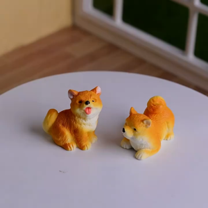 Mô hình chó Shiba Inu cute dễ thương trang trí nhà búp bê tiểu cảnh DIY