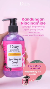 Serum Dưỡng Thể Cáp Ẩm Dưỡng Sáng Mịn Da Diary Bright Body Love Story In Seoul 250mL (Hương Thanh Mát)