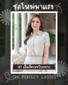 Set 2 ชิ้น เสื้อเชิ๊ต + กระโปรงยาว - The Perfect Ladies (21003)
