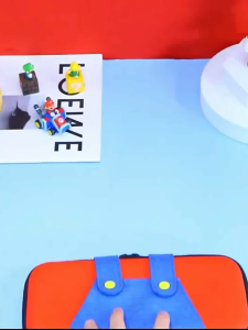 Rainbow Tas EVA Hard Pouch Zipper Bag untuk Nintendo Switch | OLED Gambar Kartun dengan Tali Tangan