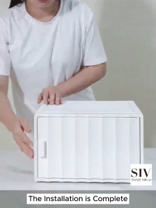 SIV Eco-friendly DIY Multi-purpose Cabinet with Adjustable Shelves Easy to Assemble Dustproof