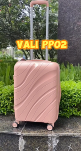 Vali kéo du lịch KINGSUN PP02 Nhựa PP Cao Cấp chống va đập Size 20/24/28 khóa hải quan TSA Bảo Hành 5 Năm