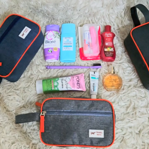 Toko1688 - Tas Kosmetik Bahan Denim & Handbag Denim Cosmetic Pouch 1055