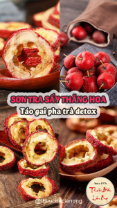 Sơn tra thái lát 1kg (Táo gai sấy khô pha trà hỗ trợ tiêu hóa) - Lãn Ông