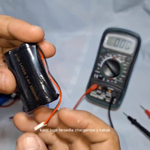 Baterai Charger Mainan Anak RCElektronik Lainnya Lithium 2X - 14500 7.4V 3000mAh Soket JST MERAH