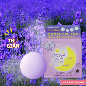 Xà Phòng Tắm Thư Giãn Ban Đêm Hương Thơm Hoa Oải Hương  Pelican Lavender Night Aroma Soap 100G