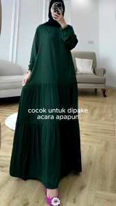Mima Dress Bahan Crinkle Series Gamis Busui Dress Jumbo tebaru