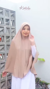 Kerudung instan jersey Jumbo size XXL Hijab Bergo Syari