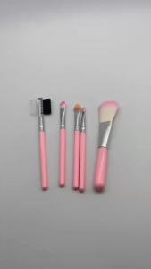 [Beauty Tools] Kuas Brush Set Hello Kitty Make Up Brush 7 In 1 Box Bahan Kaleng Hello Kitty