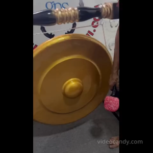 Gong Peresmian Besi Kuningan Dim 60 cm Fullset