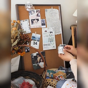 Nijito - Cork Board Bulletin Board Wall Board Push Pins Memo Photo Board Wood Framed Board Birthday Party Wedding Board