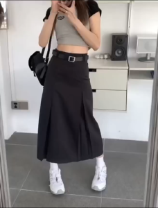 Rok A model lipat 2 depan