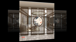 Vách ngăn CNC cho phòng khách nhà bếp nhà hàng spa CNC02 - Nội thất lắp ráp Viendong Adv