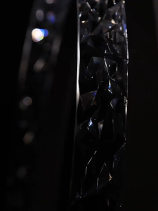 Lampu Plafon Ruang Tamu Mewah: Lampu Gantung LED Kristal 1 Ring