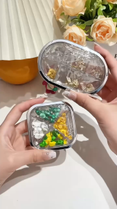 Small Storage Box 水波纹小型收纳盒 可装药品 小型饰品 旅行便携