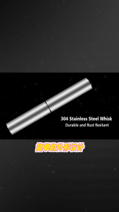 Stainless Steel Manual Milk Frother with USB Charging and Dual Speed Control for Coffee and Tea