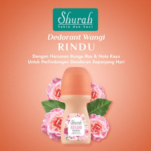 SHURAH Deodorant Wangi Roll on 30ml ( Emosi ) ( Murni ) ( Rindu )