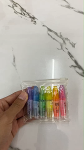 ชุดปากกาเน้นข้อความ ปากกาไฮไลท์จิ๋ว แฟนซี 6 สี ปากกามาร์กเกอร์ แพ็คเกจ น่ารัก สีสันสดใส No.6142 AIHAO เล็ก พกพาสะดวก