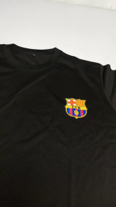 Kaos DISTRO ANAK Laki-Laki Perempuan Motif BARCELONA Bahan Nyaman 24s
