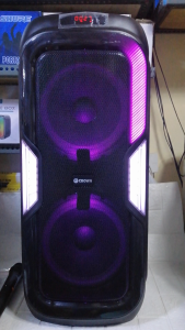 Crown PD-114 10" X 2 Portable Dancing Light Baffle with Handle and Wheels speaker