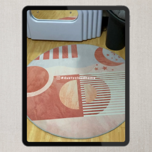 Dusty Cloud Home Therese Round Carpet