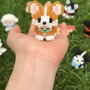 HAHA DIY Dog Building Bricks Nano Blok Model Pajangan Hewan Peliharaan Seri Kucing dan Anjing