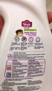 Sleek Baby Laundry Detergent Liquid 500 ml / Detergen Cair Baju Bayi 500mL