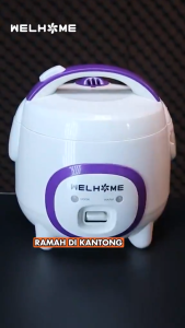 Mejikom Welhome WRC-1211 Kapasitas 1.2 Liter | Rice Cooker 3in1 ( Memasak Mengukus Menghangatkan ) Anti lengket | Gallery Audio