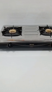 Rinnai Kompor Gas 2 Tungku Stainless Steel - RI602A - FREE ONGKIR Jabodetabek