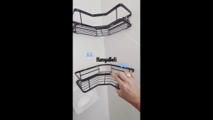 HBS Rak Sudut Besi Premium Rak Kamar Mandi Tempel Dinding Rak Dapur Besi Serbaguna Kabinet Kamar Mandi