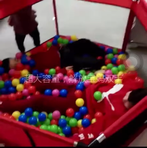 Quây bóng nhà bóng khung Inox vải dù cho bé.Tặng 10 bóng