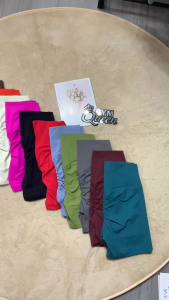 Quần đùi lulu chun mông 312 lưng V tập gym  yoga  chạy bộ vải lulu thun lạnh