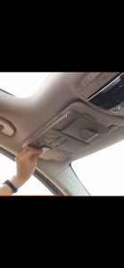 ที่วางของในรถยนต์ สำหรับติดตั้งกับม่านบังแดด ทำจากหนัง PU ช่วยให้หาของง่าย ที่เก็บของในรถยนต์ ที่จัดระเบียบของในรถยนต์