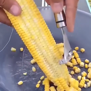 Alat Kupas Mengupas Jagung Stainless Steel Corn Peeler Stripper Thresher Peeler Shucker Remover Cob Kernels Kitchen 削玉米刀