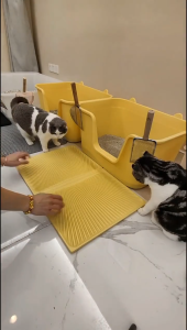 AJPET Connectable Cat Litter Mat Cat Sand Trapping Cat Toilet Pad Cat Mat Carpet Pasir Kucing Alas Tandas Kucing猫砂垫