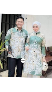 Vanilla Series Tunik Kemeja Pakaian Batik Couple Seragam Modern Atasan Baju Kerja Kantor Wanita