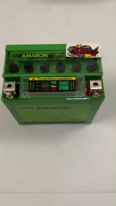 แบตเตอรี่ CBR/PCX150/คลิก125/มูฟ/CB150R/Q-BIX (Z7) มีปุ่มวัดไฟ AMARON
