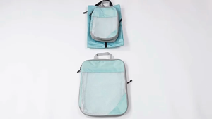 DECCO 4pcs Compression Packing Cubes Set Travel Nylon Waterproof Storage Bag Portable Luggage Suitcase Organizer Extensible Packing - Fulfilled by DECCO SHOP