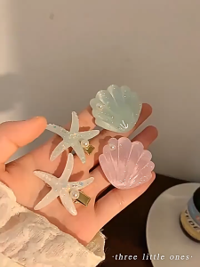 Little Fresh Hairpin Ocean Series: Starfish Shell Bangs Clip