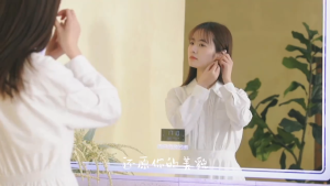 LED Definition Wall Mounted Mirror  Led Tricolor Lighting Mirror  Bathroom Dressing Mirror  Bathroom Mounted Mirror