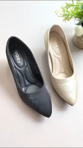 Ivory Sepatu Heels Wanita Kerja 11749-Y1